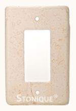 Stonique® Single Decora Plate Cover in Cameo